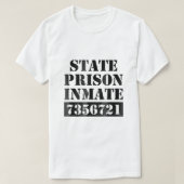 State Prison Inmate Costume Tシャツ (デザイン正面)