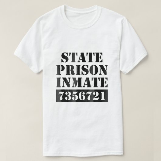 State Prison Inmate Costume Tシャツ (デザイン正面)