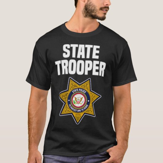 State Trooper Highway Patrol Police Officer Tシャツ (正面)