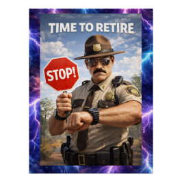 State trooper to retire law-enforcement poster ポスター