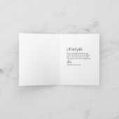 Stately エレガント Photo結婚's Thank You サンキューカード (内部)