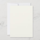 Stately Calligraphy Wedding Details Card 招待状 (裏面)