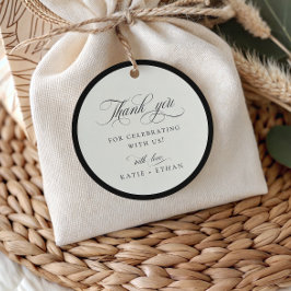 STATELY CALLIGRAPHY Wedding Thank You フェイバータグ