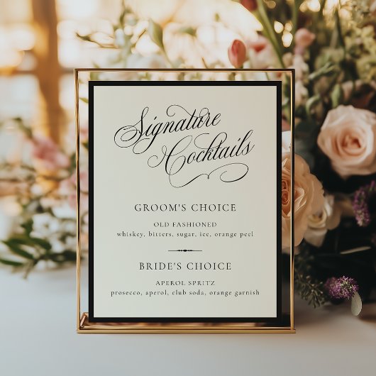 STATELY Signature Cocktails Wedding ポスター