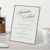 STATELY Signature Cocktails Wedding Bar Menu 台座サイン (インサイチュ)