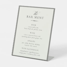 STATELY Wedding Bar Menu 台座サイン