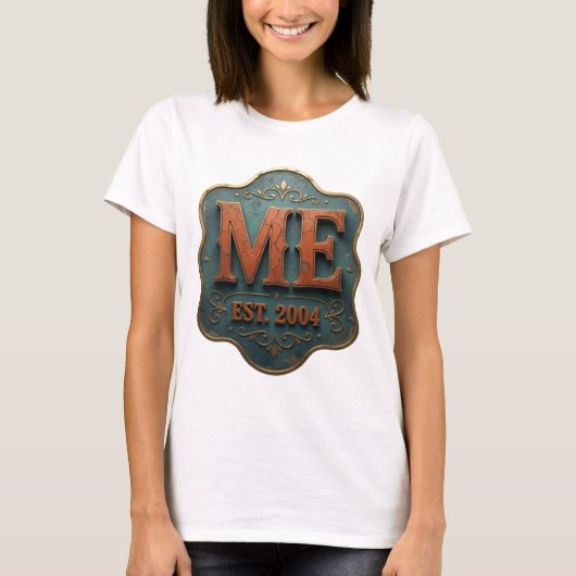 Statement オレンジ ME EST 2004 プリント Tシャツ (正面)