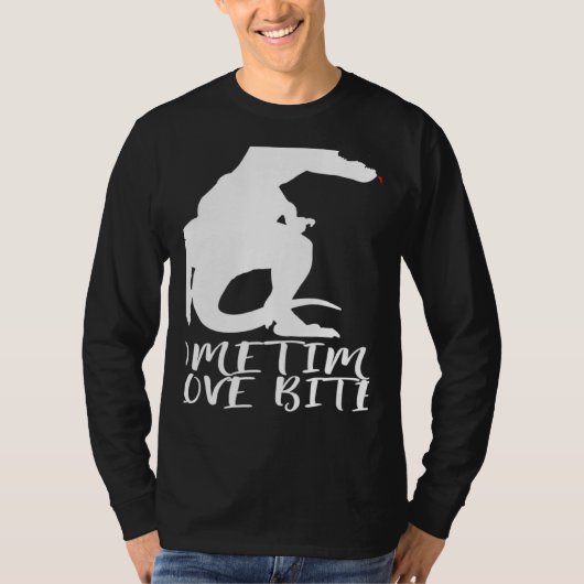 Statement Dinosaur Valentine's Day Heart Tシャツ (正面)