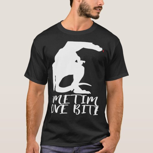 Statement Dinosaur Valentine's Day Heart Tシャツ (正面)