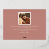 Statement Foil | Photo Graduation Announcement 箔招待状 (裏面)