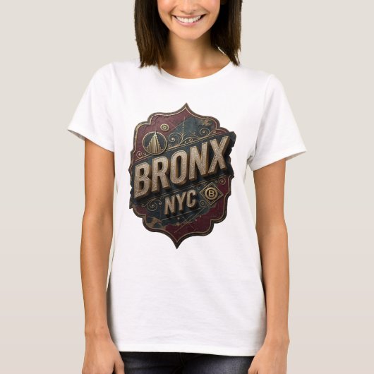 Statement Gold BRONX NYC オリジナルTシャツ Tシャツ (正面)