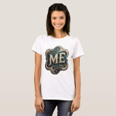 Statement Gold ME EST 1994 テキストデザイン Tシャツ (正面フル)