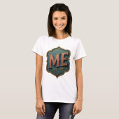Statement Gold ME EST 2000 引用デザイン Tシャツ (正面フル)