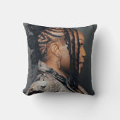 Statement Hair pillow クッション (正面)