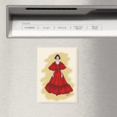 Statement Red Look with Dreamy Yellow Scene マグネット (インサイチュ (食洗機))