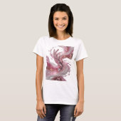 Statement Silver 抽象アート アートプリント v3 Tシャツ (正面フル)