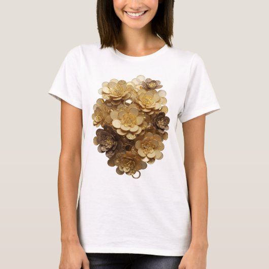Statement Silver ABSTRACT ART アートプリント v3 Tシャツ (正面)