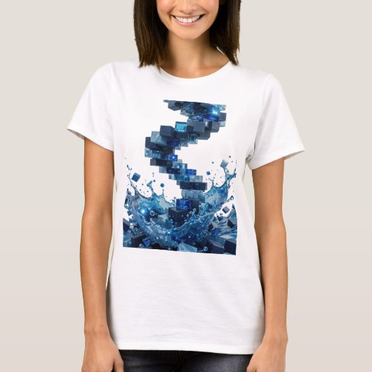 Statement Silver ABSTRACT ART ステートメントTシャツ v3 Tシャツ (正面)