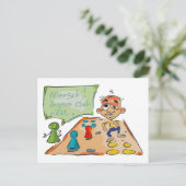 Statementkarte "Mensch argere dich nicht" ポストカード (スタンド正面)