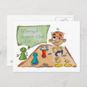 Statementkarte "Mensch argere dich nicht" ポストカード (正面/裏面)