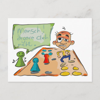 Statementkarte "Mensch argere dich nicht" ポストカード