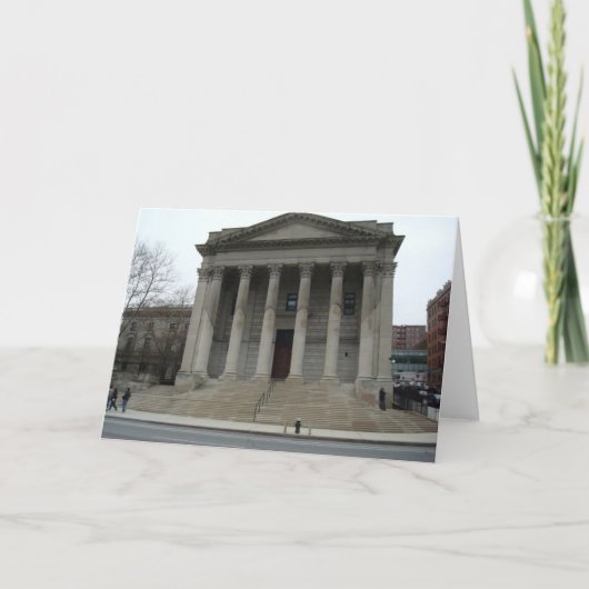 Staten Island郡の裁判所の挨拶状 カード (正面)