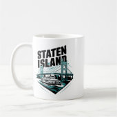 Staten Island New York Ferry _1  コーヒーマグカップ (左)