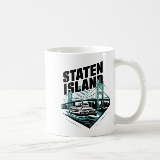 Staten Island New York Ferry _1  コーヒーマグカップ (右)