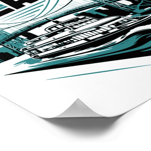 Staten Island New York Ferry _1  ポスター (角)