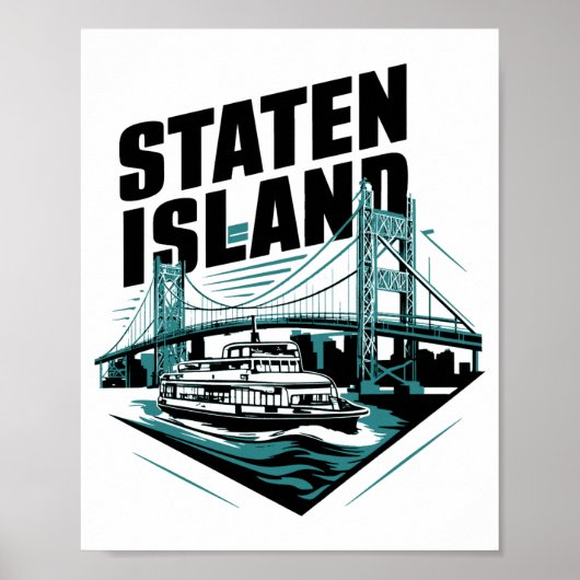 Staten Island New York Ferry _1 ポスター (正面)