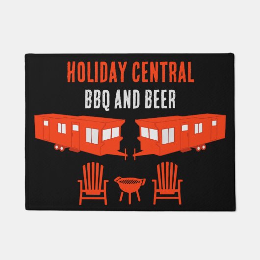 Static Caravan Home Gift ドアマット (正面)