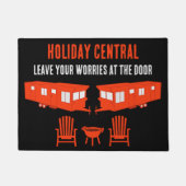 Static Caravan Home Gift ドアマット (正面)