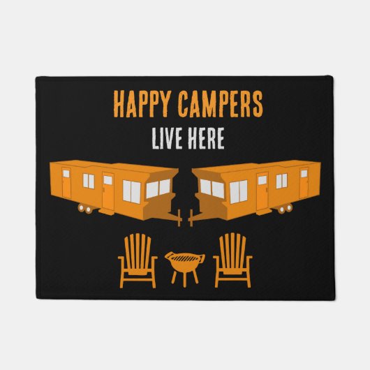 Static Caravan Home Gift ドアマット (正面)
