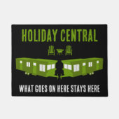 Static Caravan Home Gift ドアマット (正面)