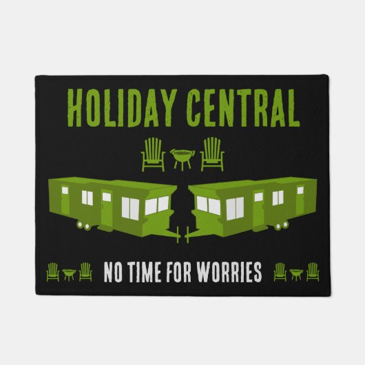 Static Caravan Home Gift ドアマット (正面)