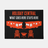 Static Caravan Home Gift ドアマット (正面)