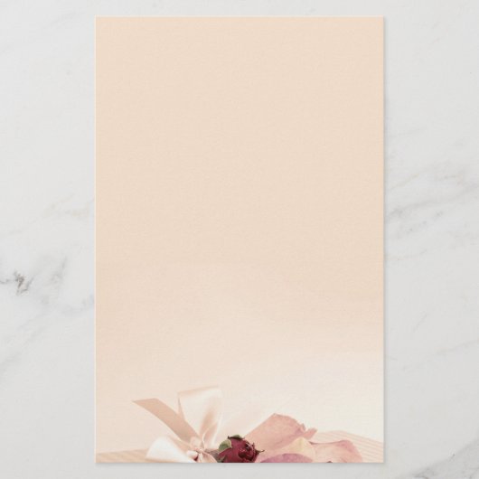 stationery beige rose paper 便箋 (正面)