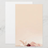 stationery beige rose paper 便箋 (正面/裏面)