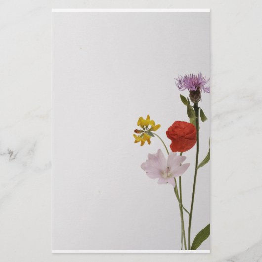 Stationery colorful flowers 便箋 (正面)