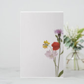 Stationery colorful flowers 便箋 (スタンド正面)