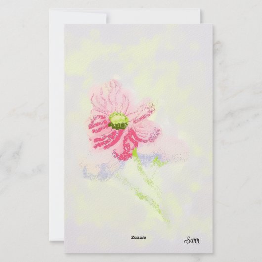 Stationery : Iris Flower 便箋 (裏面)