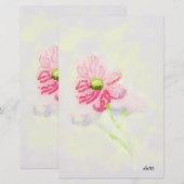 Stationery : Iris Flower 便箋 (正面/裏面)