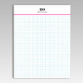 Stationery Monogram Initials Dot Grid Notepad ノートパッド