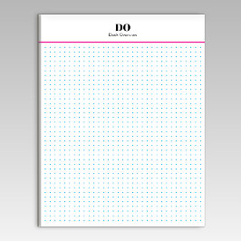 Stationery Monogram Initials Dot Grid Notepad ノートパッド