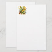 Stationery Paper-Sunflowers 便箋 (正面/裏面)