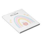 Stationery Rainbow Teacher appreciation Note  ノートパッド (アングル)