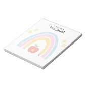 Stationery Rainbow Teacher appreciation Note  ノートパッド (回転)