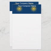 Stationery with Flag of Macedonia, Greece 便箋 (正面/裏面)