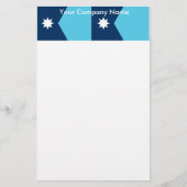 Stationery with Flag of Minnesota, USA 便箋 (正面)