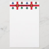 Stationery with Flag of Montreal, Canada 便箋 (正面)